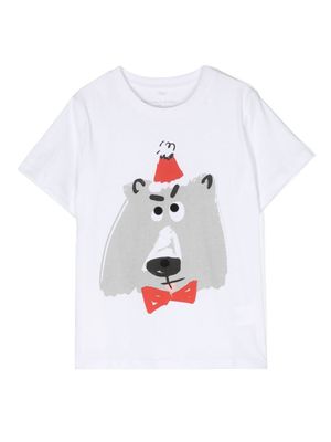 Stella McCartney Kids t-shirt en coton à imprimé graphique - Blanc