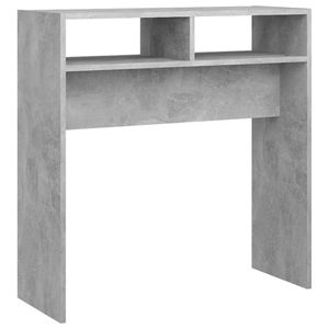 The Living Store Consoletafel Betongrijs - 78x30x80 cm - Hoogwaardig spaanplaat