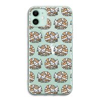 Slapende poes: iPhone 11 Transparant Hoesje