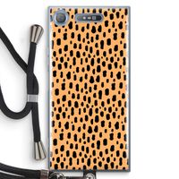 Panter: Sony Xperia XZ1 Transparant Hoesje met koord