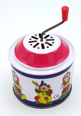Van Der Doelen Muziek doos van blik draai de hendel en hij maakt muziek