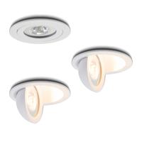 LED-inbouwspot set 3 stuks Sienna wit 5W extra warm-wit 2700K