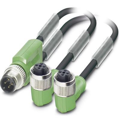 Phoenix Contact 1668991 Sensor/actuator connector, geassembleerd M12 Aantal polen (sensoren): 3 Adapter, Y-vorm 30.00 cm 1 stuk(s) Piece