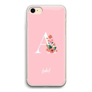 Pink Bouquet: iPhone 7 Transparant Hoesje