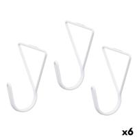 Hangers Gift Decor Wit Metaal Driehoekig Set 3 Onderdelen (6 Stuks)