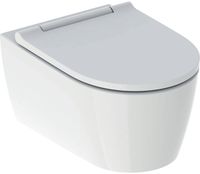 Geberit One randloos vuilafstotend hangtoilet met toiletbril mat wit