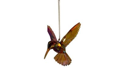 Ornament pvc kolibrie h10 cm goud - Kurt s adler