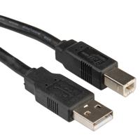 ROLINE USB 2.0 Kabel, Type A-B, Type A-B, zwart, 3 m - thumbnail