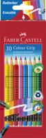 Faber Castell fc-116613 kleurpotlood faber-castell grip 2001 uitgumbaar etui à 10 stuks