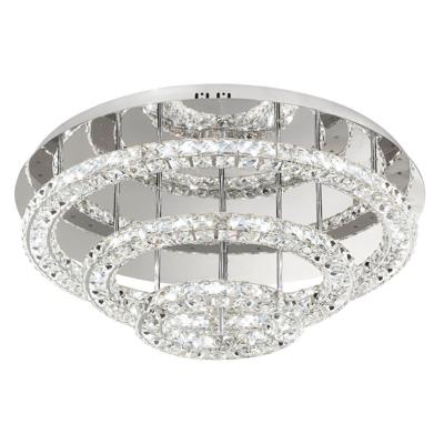 Stars of Light Kristallen plafondlampToneria 75cm 3-rings grijs - 39002