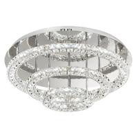 Stars of Light Kristallen plafondlampToneria 75cm 3-rings grijs - 39002