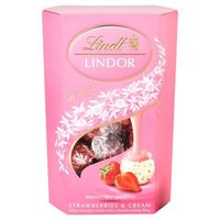 Lindt Lindt - Lindor Strawberries & Cream Chocolate Truffles 200 Gram