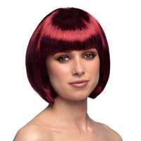 Pruik Cabaret Mahonie rood - thumbnail