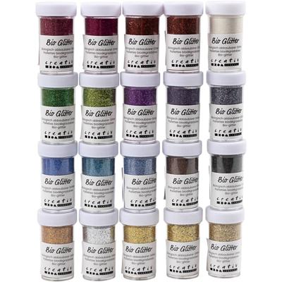 Creativ Company Bio sparkles, diverse kleuren, 20x27 ml/ 1 doos