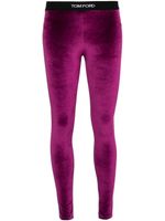 TOM FORD legging à taille logo - Violet