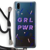 GRL PWR: Huawei P20 Transparant Hoesje met koord