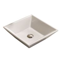 Waskom Sanilux Trento Keramiek 38,5x38,5x12cm Vierkant wit (exclusief waste)