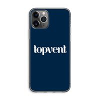 Topvent Navy: iPhone 11 Pro Max Transparant Hoesje Topvent Navy: iPhone 11 Pro Max Transparant Hoesje