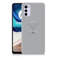 Motorola Moto G42 Telefoonhoesje met Naam Grijs Baby Olifant