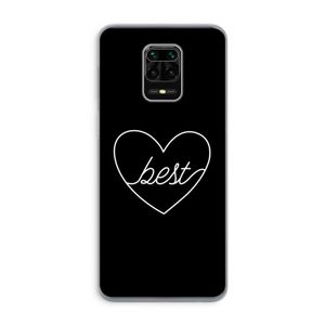 Best heart black: Xiaomi Redmi Note 9 Pro Transparant Hoesje