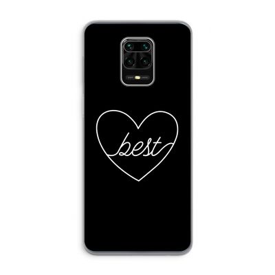 Best heart black: Xiaomi Redmi Note 9 Pro Transparant Hoesje