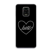 Best heart black: Xiaomi Redmi Note 9 Pro Transparant Hoesje