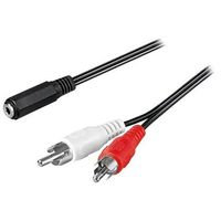 Goobay 3,5 mm vrouwelijke / 2x RCA mannelijke audiokabel - 1,4 m