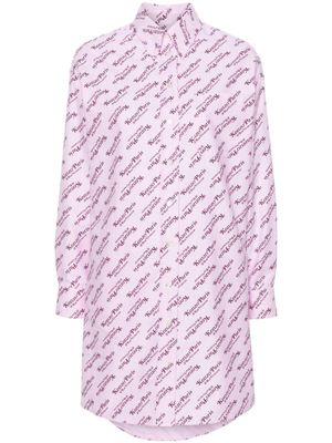 Kenzo x Verdy robe à logo imprimé - Rose