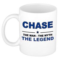 Chase The man, The myth the legend cadeau koffie mok / thee beker 300 ml