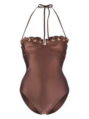 ZIMMERMANN maillot de bain Devi - Marron