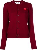 Comme Des Garçons Play cardigan à patch cœur - Rouge