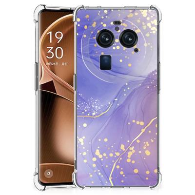 Back Cover voor OPPO Find X6 Pro Watercolor Paars Back Cover voor OPPO Find X6 Pro Watercolor Paars