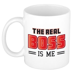 Cadeau mok voor je baas - rood - grappig - keramiek - 300 ml - boss