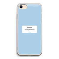 Reminder: iPhone 7 Transparant Hoesje
