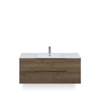 Seville Badmeubelset 120 cm - 2 laden Tabacco Edge greep - Wastafel Enjoy Enkel