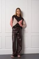 Lexie faux leather trousers - espresso - 13312