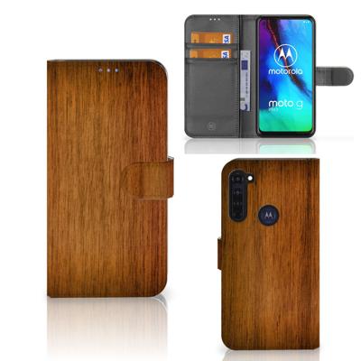 Motorola Moto G Pro | Book Style Case | Donker Hout
