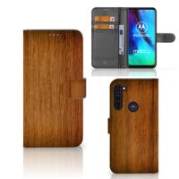 Motorola Moto G Pro | Book Style Case | Donker Hout