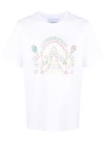 Casablanca t-shirt Rainbow Crayon en coton biologique