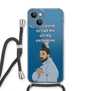 Hotline bling: iPhone 13 Transparant Hoesje met koord