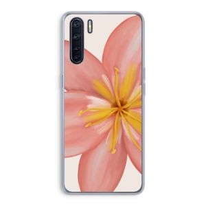 Pink Ellila Flower: Oppo A91 Transparant Hoesje