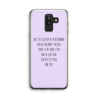 Zelfvertrouwen: Samsung Galaxy J8 (2018) Transparant Hoesje