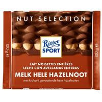 Ritter sport melk hele hazelnoot tablet 100gr | 10 stuks