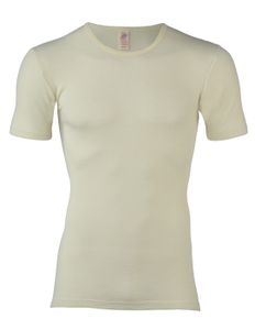 Heren T-Shirt Wit Merino Wol Engel Natur, Maat 46/48 - Medium