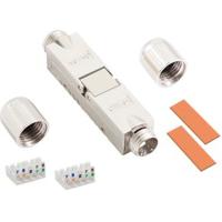 LogiLink Field assembly Cat.6A cable connector, shielded, screw type strain relief-