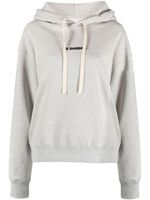 Jil Sander hoodie à logo imprimé - Gris - thumbnail