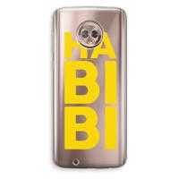 Habibi Blue: Motorola Moto G6 Transparant Hoesje - thumbnail