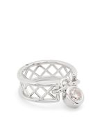 Courbet bague en or blanc 18ct recyclé sertie de diamants - Argent