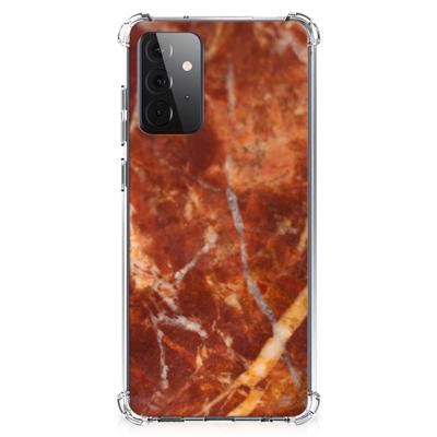 Samsung Galaxy A72 4G/5G Anti-Shock Hoesje Marmer Bruin Samsung Galaxy A72 4G/5G Anti-Shock Hoesje Marmer Bruin