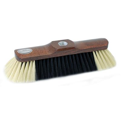 Sorex zachte binnen bezemkop - met gemixt paardenhaar - B35 cm - bruin - kamerbezem/binnen bezem